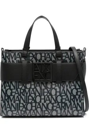 Armani Exchange Logo-print zip-fastening tote bag