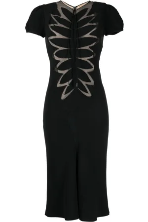 Alexander McQueen Mesh panelled knit dress