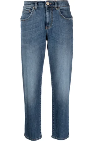 LORENA ANTONIAZZI Mid-rise cropped jeans