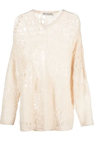 OUR LEGACY Crochet-knit alpaca-wool jumper