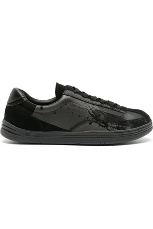 Stone Island Rock logo-appliqué suede-panelled sneakers