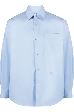 Eytys Logo-embroidered cotton shirt