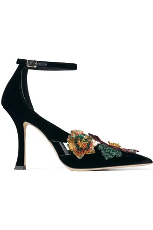 Jimmy Choo Azara 100mm floral-embellished pumps