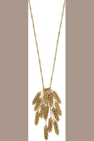 Aurélie Bidermann Wheat rope-chain necklace