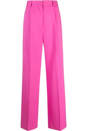 Msgm Pleated straight-leg trousers