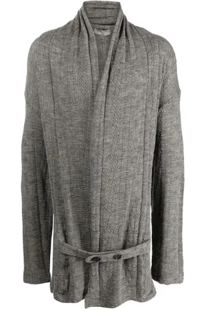 YOHJI YAMAMOTO Belted-waist maxi cardigan