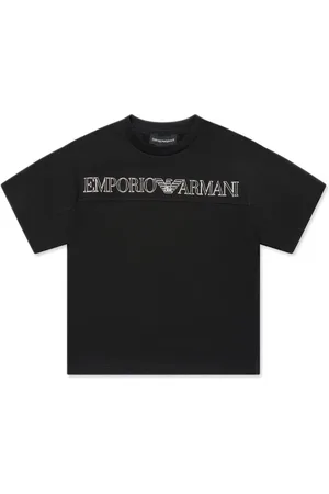 Emporio Armani Logo-embroidered cotton T-shirt