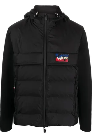 Moncler Quilted-panel hooded cardigan