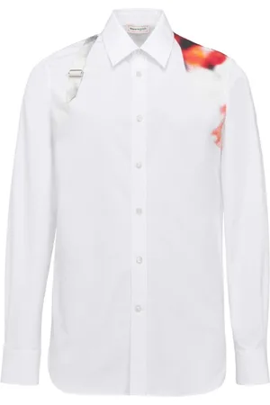 Alexander McQueen Obscured Flower harness-detail shirt