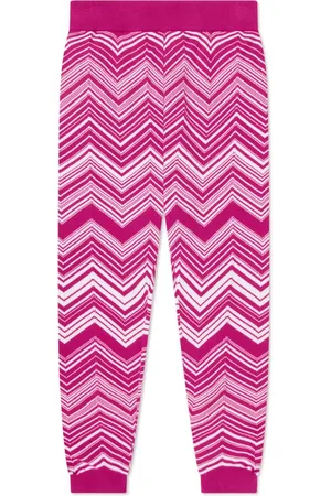 Missoni Two-tone zigzag knitted leggings