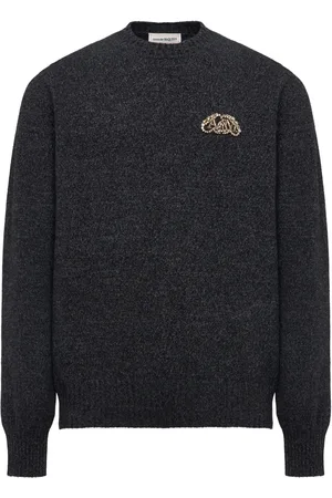 Alexander McQueen Seal logo-appliqu?? jumper