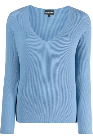 Emporio Armani V-neck ribbed jumper