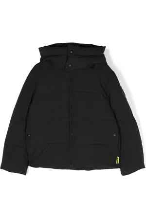 BARROW Face-patch quilted hooded jacket