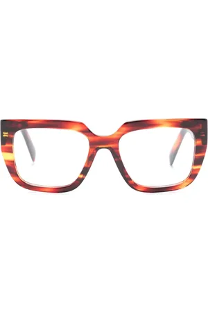 Prada Graphic-print square-shape glasses