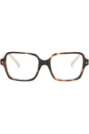 Prada Logo-print square-frame glasses