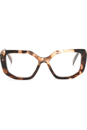 Prada Logo-print cat eye-frame glasses