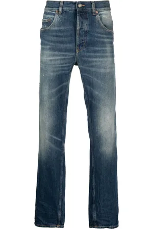 Saint Laurent Mid-rise straight-leg jeans