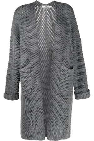 B+AB Shawl-collar knitted cardi-coat