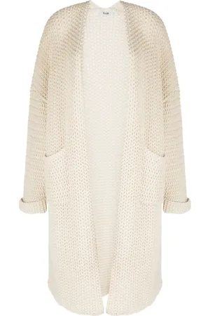 B+AB Shawl-collar knitted cardi-coat