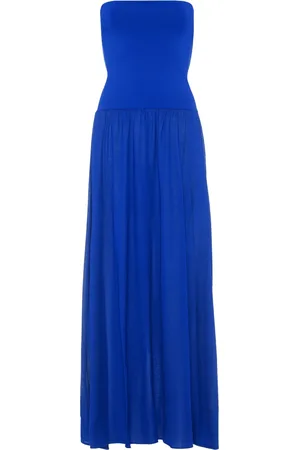 ERES Ankara strapless maxi dress