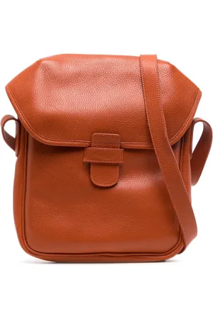 LEATHERSMITH OF LONDON Logo-debossed leather shoulder bag