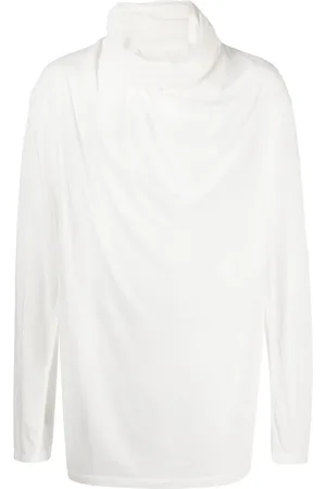 JULIUS Roll-neck semi-sheer jumper