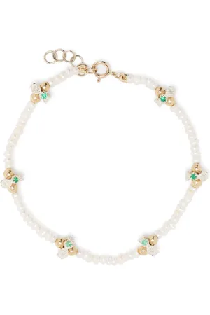 Pascale Monvoisin 9kt yellow gold Chelsea N°1 pearl and diamond bracelet