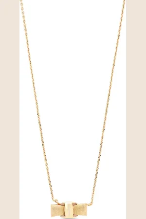 Salvatore Ferragamo Vera bow-pendant necklace
