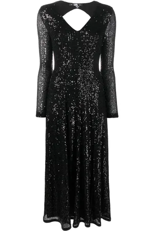 Karl Lagerfeld Sequin-embellished maxi dress