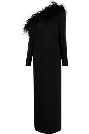 ‎Taller Marmo‎ Garbo feather-trim dress