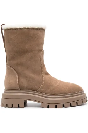 Stuart Weitzman Bedford fleece-lining suede boots