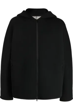 Fumito Ganryu Slouch-hood cotton-blend jacket
