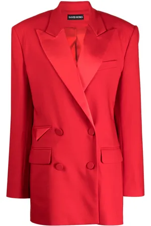 DAVID KOMA Double-breasted peak-lapels blazer
