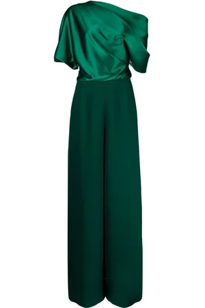 Amsale Off-shoulder wide-leg jumpsuit