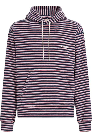 Marni Layered striped hoodie