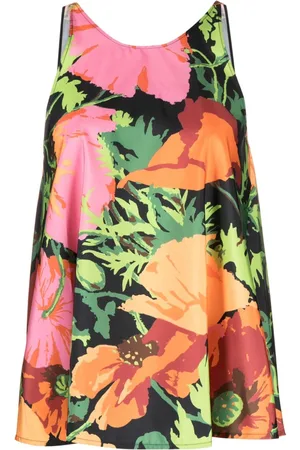 La DoubleJ Floral-print vest top