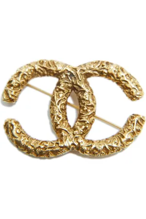 CHANEL 1993 CC logo brooch