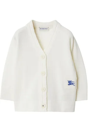 Burberry Logo-embroidered V-neck cardigan