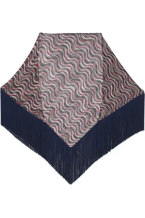 Missoni Swirl-patterned fringed shawl