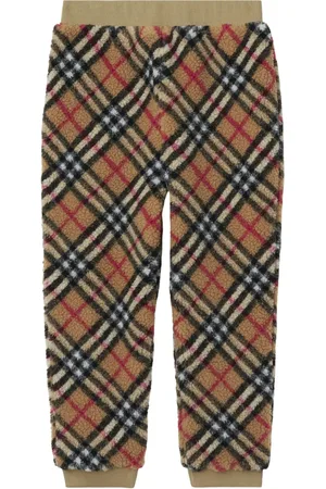 Burberry Vintage Check faux-shearling trousers