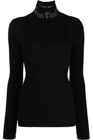 Jean Paul Gaultier Logo-intarsia high-neck jumper