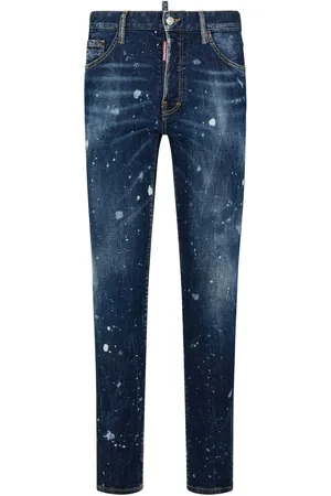 Dsquared2 Paint-splatter skinny-cut jeans