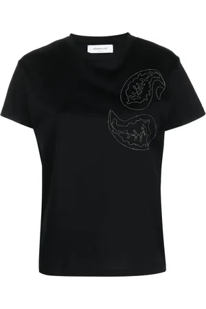Fabiana Filippi Bead-embellished cotton T-shirt