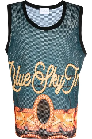BLUE SKY INN FunPark logo-print tank