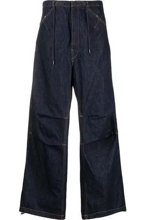DARKPARK Daisy contrast-stitching wide leg jeans