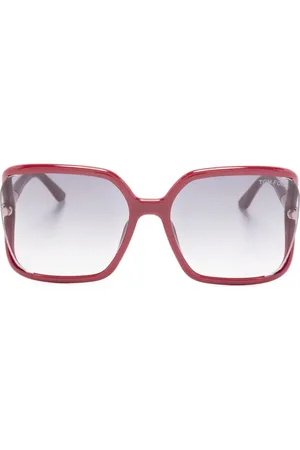 Tom Ford Tortoiseshell oversize-frame sunglasses