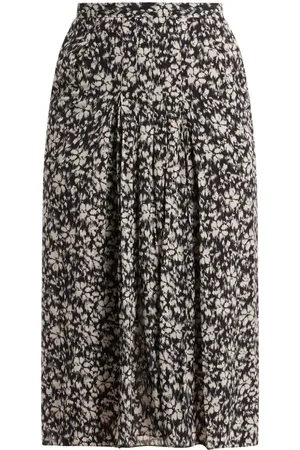 Isabel Marant Floral-print high-waisted midi skirt