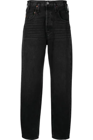 RE/DONE High-rise tapered jeans