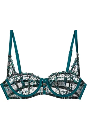 FLEUR DU MAL Gabrielle embroidered balconette bra