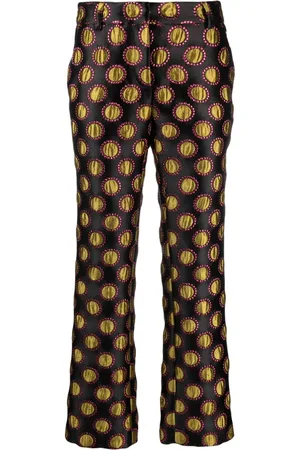 La DoubleJ Polka-dot print cropped trousers